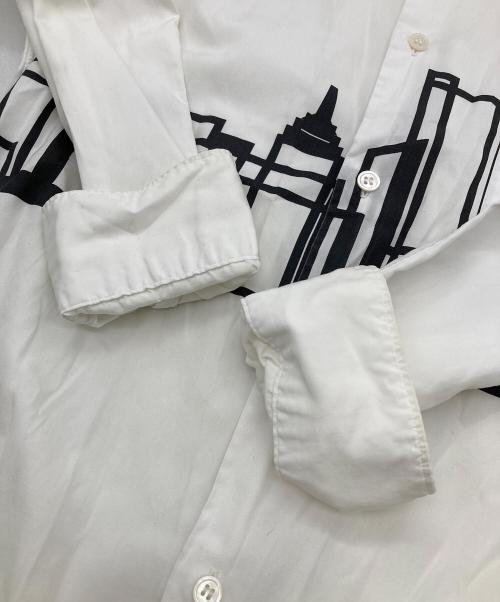 COMME des GARCONS HOMME DEUX（コムデギャルソン オム ドゥ）COMME des GARCONS HOMME DEUX (コムデギャルソン オム ドゥ) デザインシャツ ホワイト サイズ:Mの古着・服飾アイテム