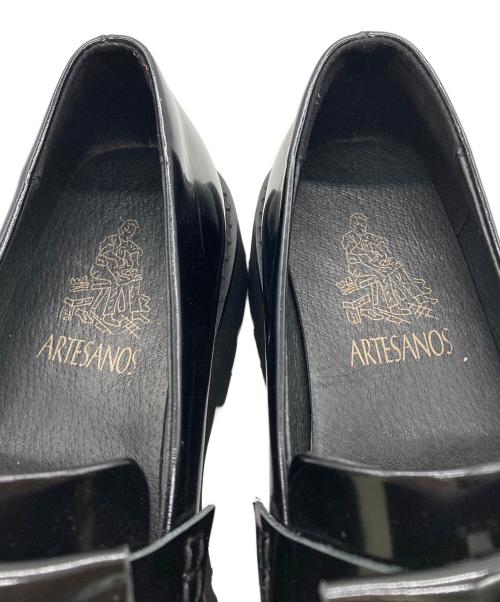 ARTESANOS（アルテサノス）ARTESANOS (アルテサノス) タッセルローファー ブラック サイズ:22.5の古着・服飾アイテム