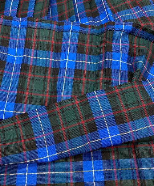 gren fyne（グレン ファイン）gren fyne (グレン ファイン) SLOBE IENA (スローブ イエナ) チェックラップスカート ブルー サイズ:FREEの古着・服飾アイテム