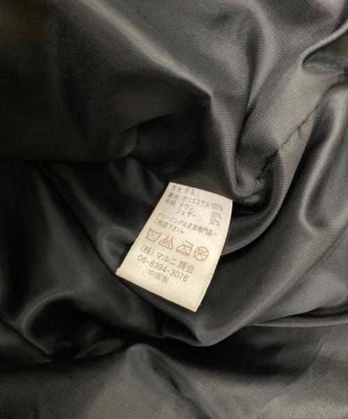 FREEDOM（フリーダム）freedom (フリーダム) レザーダウンジャケット ベージュ×ブラック サイズ:36の古着・服飾アイテム