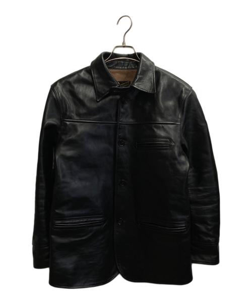 HOR.L.TOGS（ソノタブランド）HOR.L.TOGS (ソノタブランド) レザーカーコート ブラック サイズ:38の古着・服飾アイテム