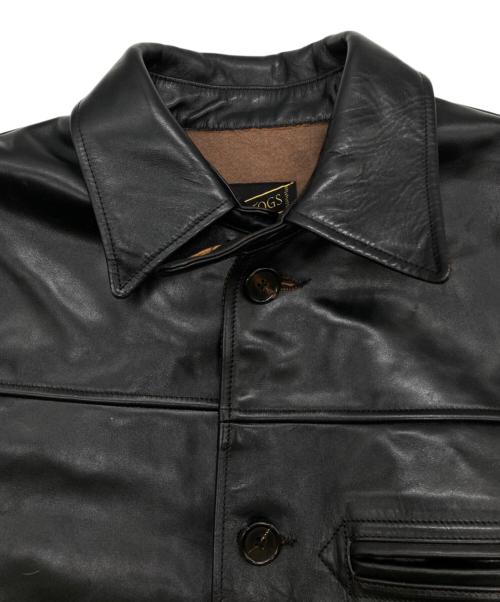 HOR.L.TOGS（ソノタブランド）HOR.L.TOGS (ソノタブランド) レザーカーコート ブラック サイズ:38の古着・服飾アイテム