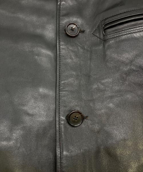 HOR.L.TOGS（ソノタブランド）HOR.L.TOGS (ソノタブランド) レザーカーコート ブラック サイズ:38の古着・服飾アイテム
