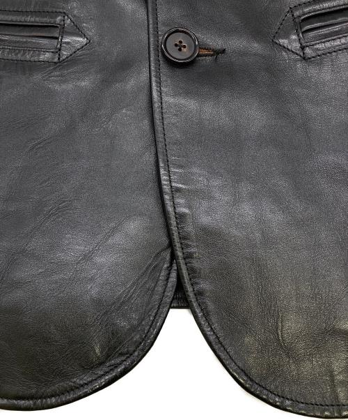 HOR.L.TOGS（ソノタブランド）HOR.L.TOGS (ソノタブランド) レザーカーコート ブラック サイズ:38の古着・服飾アイテム