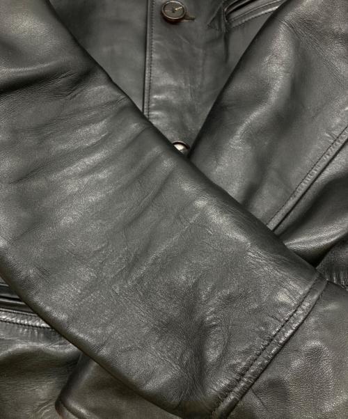HOR.L.TOGS（ソノタブランド）HOR.L.TOGS (ソノタブランド) レザーカーコート ブラック サイズ:38の古着・服飾アイテム