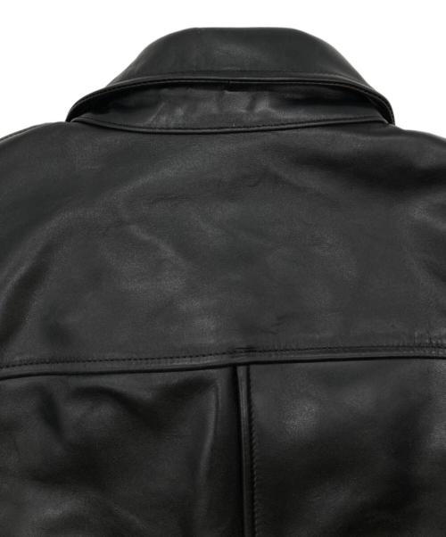HOR.L.TOGS（ソノタブランド）HOR.L.TOGS (ソノタブランド) レザーカーコート ブラック サイズ:38の古着・服飾アイテム