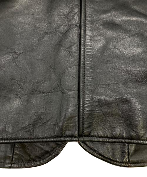 HOR.L.TOGS（ソノタブランド）HOR.L.TOGS (ソノタブランド) レザーカーコート ブラック サイズ:38の古着・服飾アイテム