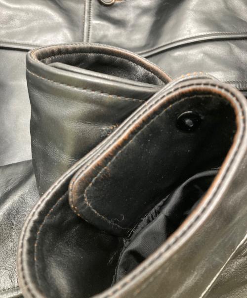 HOR.L.TOGS（ソノタブランド）HOR.L.TOGS (ソノタブランド) レザーカーコート ブラック サイズ:38の古着・服飾アイテム