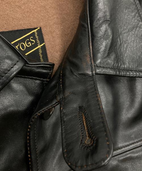 HOR.L.TOGS（ソノタブランド）HOR.L.TOGS (ソノタブランド) レザーカーコート ブラック サイズ:38の古着・服飾アイテム