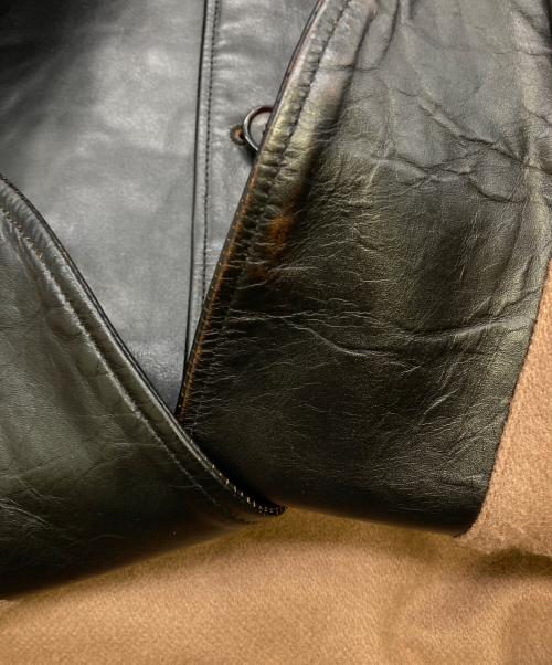 HOR.L.TOGS（ソノタブランド）HOR.L.TOGS (ソノタブランド) レザーカーコート ブラック サイズ:38の古着・服飾アイテム