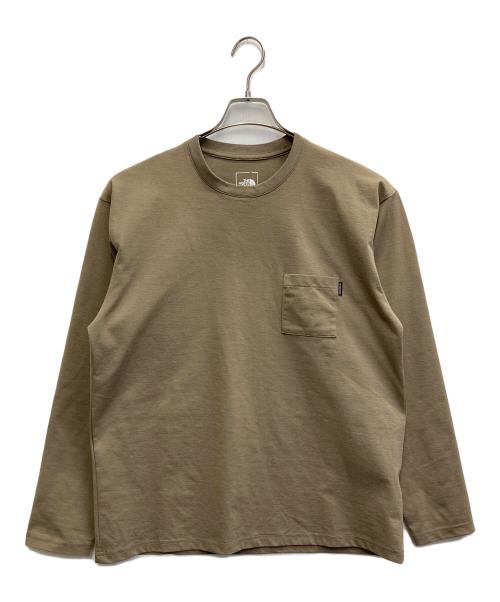 THE NORTH FACE（ザ ノース フェイス）THE NORTH FACE (ザ ノース フェイス) ロングスリーブカットソー ブラウン サイズ:Mの古着・服飾アイテム