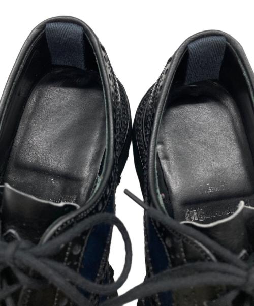 Tricker's（トリッカーズ）Tricker's (トリッカーズ) Engineered Garments (エンジニアド ガーメンツ) 別注ウィングチップシューズ ブラック×ネイビー サイズ:印字スレにより不明の古着・服飾アイテム