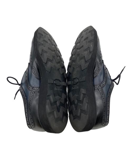 Tricker's（トリッカーズ）Tricker's (トリッカーズ) Engineered Garments (エンジニアド ガーメンツ) 別注ウィングチップシューズ ブラック×ネイビー サイズ:印字スレにより不明の古着・服飾アイテム