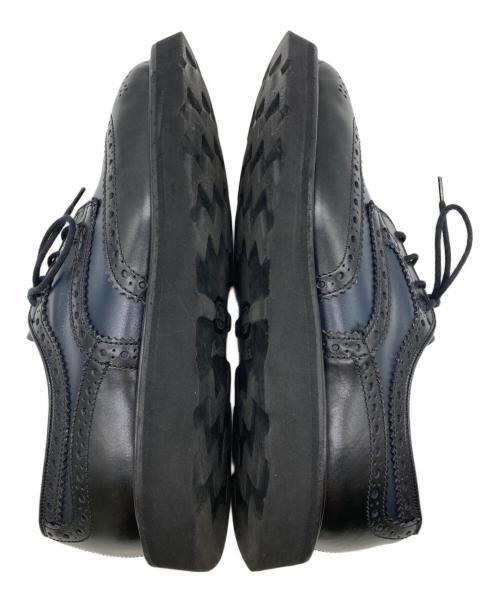 Tricker's（トリッカーズ）Tricker's (トリッカーズ) Engineered Garments (エンジニアド ガーメンツ) 別注ウィングチップシューズ ブラック×ネイビー サイズ:印字スレにより不明の古着・服飾アイテム