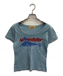 Hysteric Glamour（ヒステリックグラマー）の古着「SPEEDSTER チビTシャツ」｜ブルー