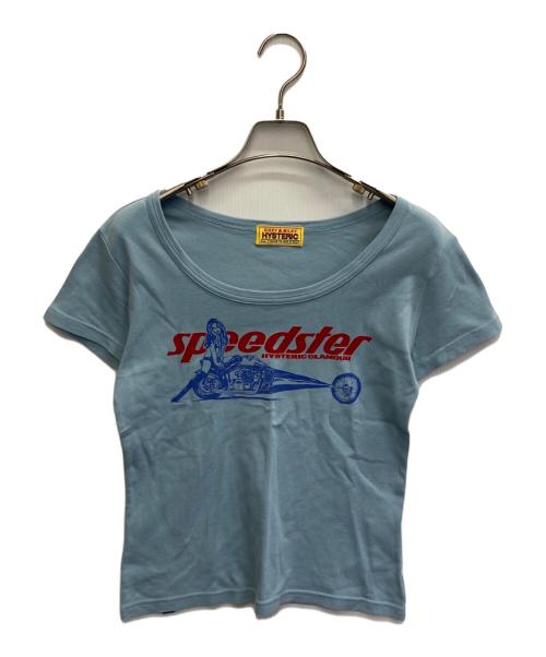 Hysteric Glamour（ヒステリックグラマー）Hysteric Glamour (ヒステリックグラマー) SPEEDSTER チビTシャツ ブルー サイズ:FREEの古着・服飾アイテム