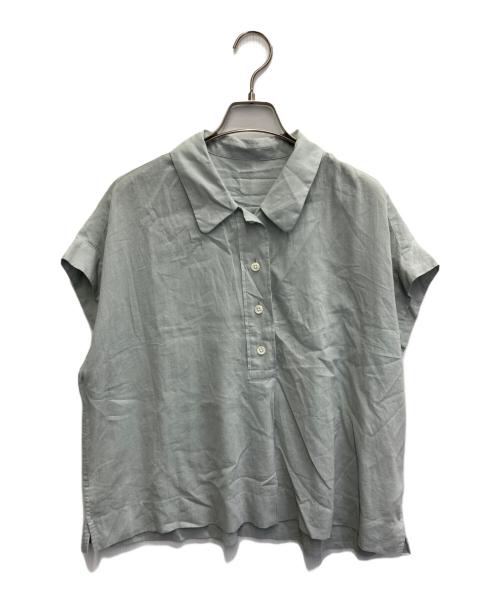 MARGARET HOWELL（マーガレットハウエル）MARGARET HOWELL (マーガレットハウエル) COTTON CHIFFON プルオーバーシャツ ブルー サイズ:2の古着・服飾アイテム