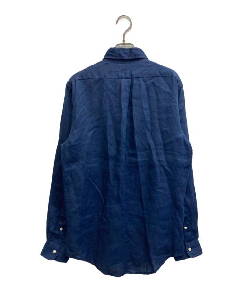 POLO RALPH LAUREN（ポロ・ラルフローレン）POLO RALPH LAUREN (ポロ・ラルフローレン) リネンシャツ ネイビー サイズ:Sの古着・服飾アイテム