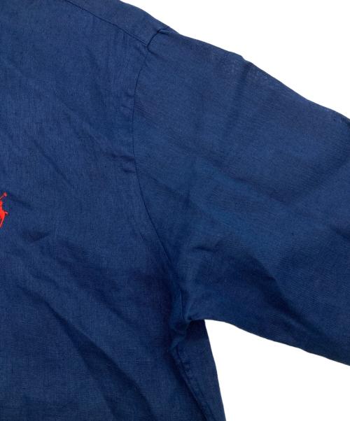 POLO RALPH LAUREN（ポロ・ラルフローレン）POLO RALPH LAUREN (ポロ・ラルフローレン) リネンシャツ ネイビー サイズ:Sの古着・服飾アイテム