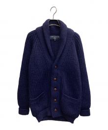 COMME des GARCONS HOMME（コムデギャルソン オム）の古着「くるみボタンショールカラーカーディガン」｜ネイビー