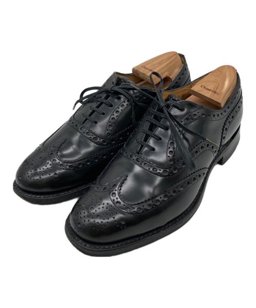 Church’s（チャーチ）Church’s (チャーチ) メダリオンウィングチップシューズ/BURWOOD 81/LAST 81 ブラック サイズ:65Fの古着・服飾アイテム