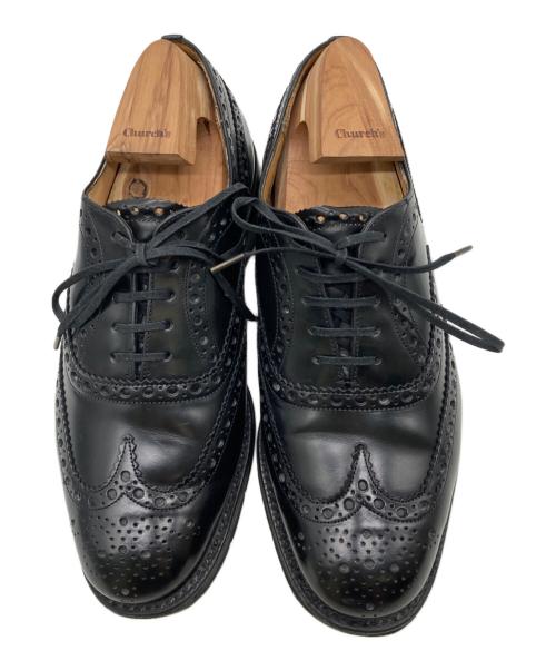 Church’s（チャーチ）Church’s (チャーチ) メダリオンウィングチップシューズ/BURWOOD 81/LAST 81 ブラック サイズ:65Fの古着・服飾アイテム