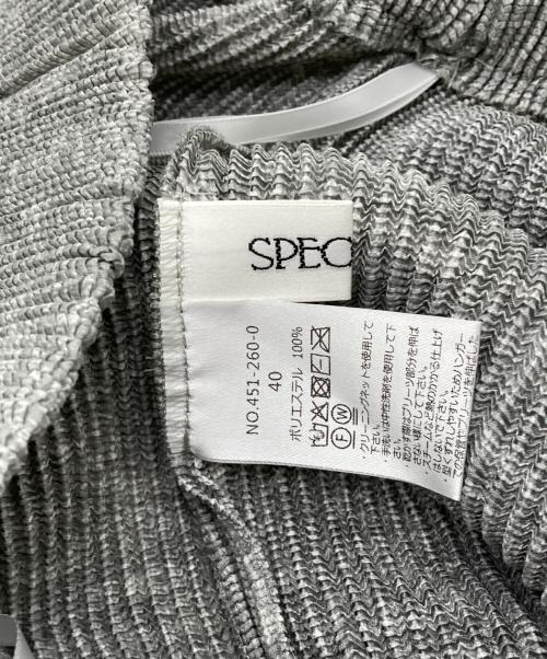 SPECCHIO（スペッチオ）SPECCHIO (スペッチオ) プリーツスカート グレー サイズ:Lの古着・服飾アイテム