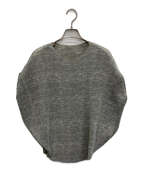 SPECCHIO（スペッチオ）SPECCHIO (スペッチオ) プリーツカットソー グレー サイズ:Lの古着・服飾アイテム