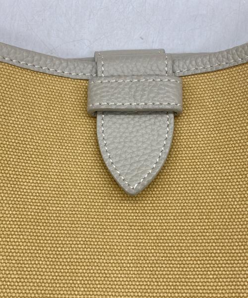 VASIC（ヴァジック）VASIC (ヴァジック) PORTキャンバスレザーバッグ -2WAY- イエローの古着・服飾アイテム