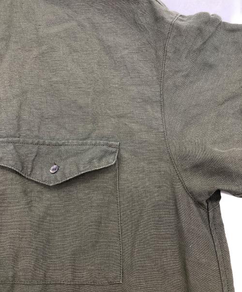 TISSU（ティシュ）TISSU (ティシュ) フレンチリネン半袖比翼オールインワン グリーン サイズ:Freeの古着・服飾アイテム