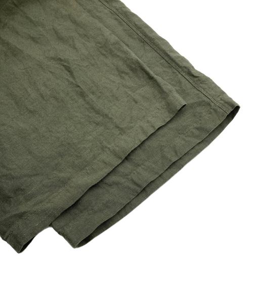 TISSU（ティシュ）TISSU (ティシュ) フレンチリネン半袖比翼オールインワン グリーン サイズ:Freeの古着・服飾アイテム