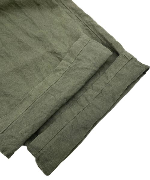 TISSU（ティシュ）TISSU (ティシュ) フレンチリネン半袖比翼オールインワン グリーン サイズ:Freeの古着・服飾アイテム