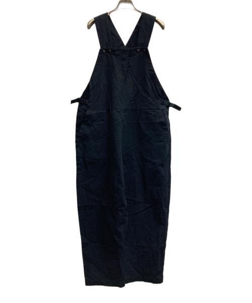 atelier naruse（アトリエナルセ）ATELIER NARUSE (アトリエナルセ) cotton linen slab overalls-pants ネイビー サイズ:FREEの古着・服飾アイテム