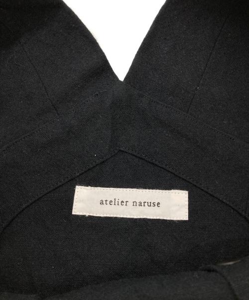 atelier naruse（アトリエナルセ）ATELIER NARUSE (アトリエナルセ) cotton linen slab overalls-pants ネイビー サイズ:FREEの古着・服飾アイテム