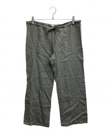 fog linen work（フォグリネンワーク）の古着「リネンワイドパンツ」｜グレー