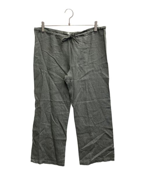 fog linen work（フォグリネンワーク）fog linen work (フォグリネンワーク) リネンワイドパンツ グレー サイズ:FREEの古着・服飾アイテム
