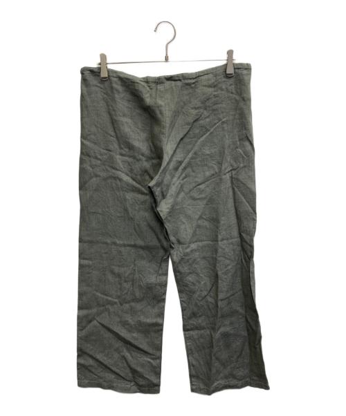 fog linen work（フォグリネンワーク）fog linen work (フォグリネンワーク) リネンワイドパンツ グレー サイズ:FREEの古着・服飾アイテム