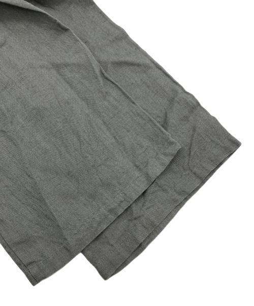 fog linen work（フォグリネンワーク）fog linen work (フォグリネンワーク) リネンワイドパンツ グレー サイズ:FREEの古着・服飾アイテム