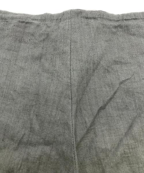 fog linen work（フォグリネンワーク）fog linen work (フォグリネンワーク) リネンワイドパンツ グレー サイズ:FREEの古着・服飾アイテム