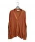 Veritecoeur（ヴェリテクール）の古着「テンセルリネンカーディガン」｜オレンジ