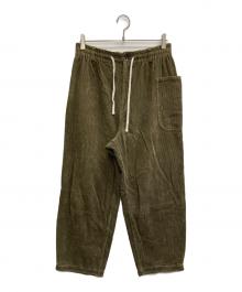 atelier naruse（アトリエナルセ）の古着「cotton corduroy pants」｜カーキ