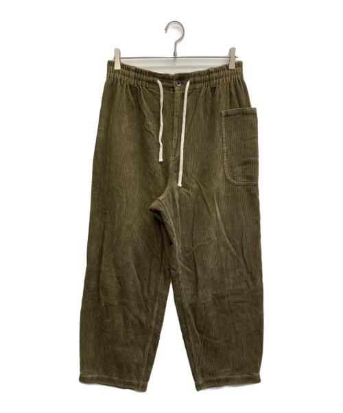 atelier naruse（アトリエナルセ）atelier naruse (アトリエナルセ) cotton corduroy pants カーキ サイズ:42の古着・服飾アイテム