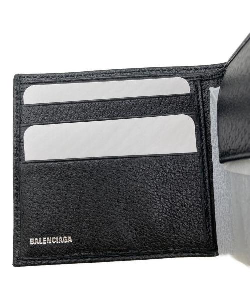 BALENCIAGA（バレンシアガ）BALENCIAGA (バレンシアガ) GUCCI (グッチ) 2つキャンバス折り財布　ザ ハッカープロジェクト ブラックの古着・服飾アイテム