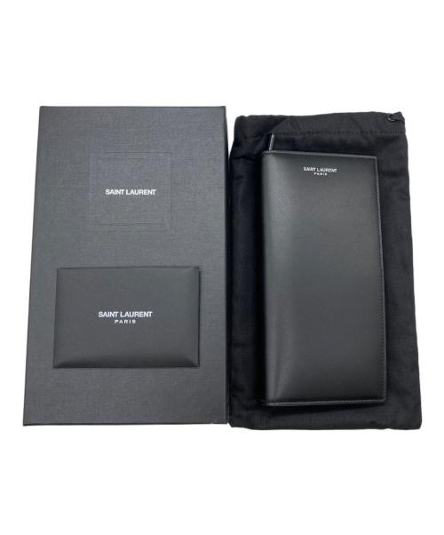 Saint Laurent Paris（サンローランパリ）Saint Laurent Paris (サンローランパリ) 長財布 ブラックの古着・服飾アイテム