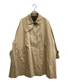 SALON adam et rope'（サロンアダムエロペ）の古着「tacca テントシルエットステンカラーコート」｜ベージュ