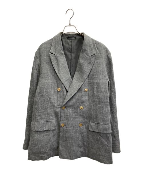BLURHMS（ブラームス）blurhms (ブラームス) 6B BLAZER-WOOL TROPICAL グレー サイズ:3の古着・服飾アイテム