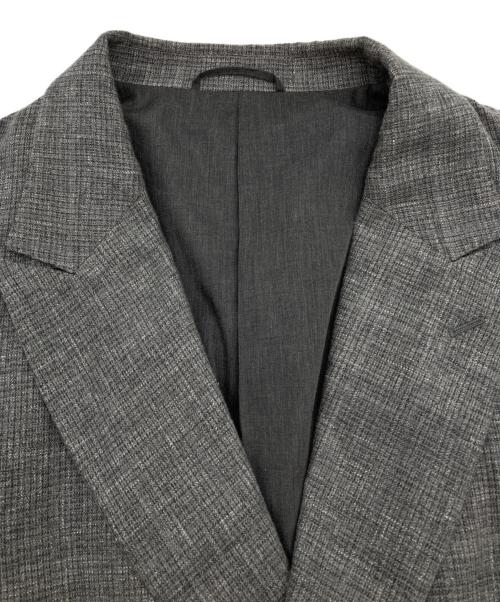 BLURHMS（ブラームス）blurhms (ブラームス) 6B BLAZER-WOOL TROPICAL グレー サイズ:3の古着・服飾アイテム