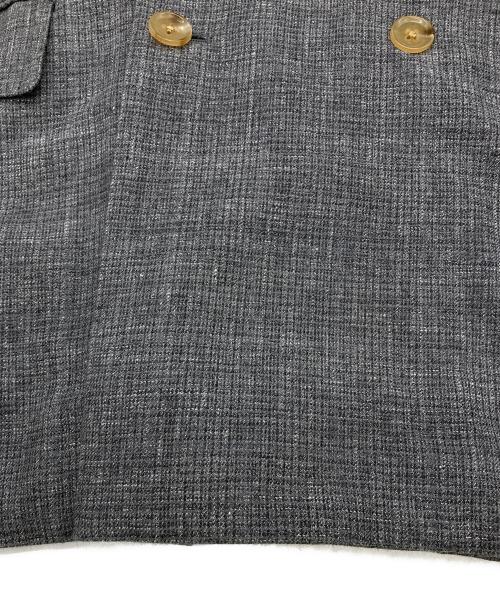 BLURHMS（ブラームス）blurhms (ブラームス) 6B BLAZER-WOOL TROPICAL グレー サイズ:3の古着・服飾アイテム