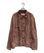 anachronormアナクロノーム）の古着「FADED SULFUR DYED LINEN UTILITY JACKET」｜ブラウン