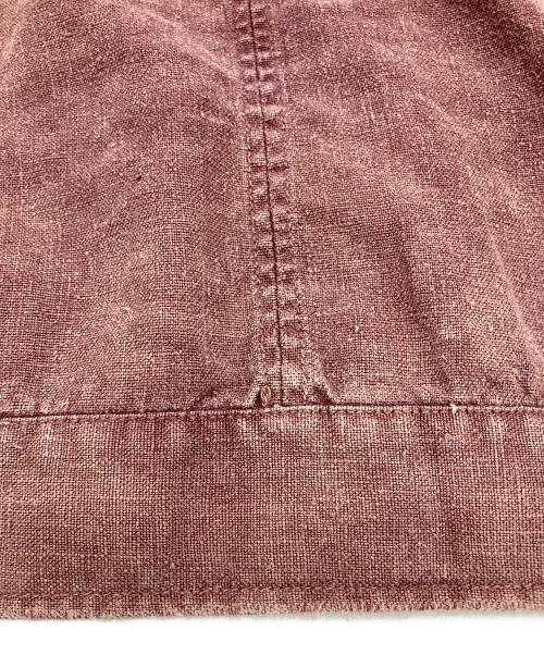 anachronorm（アナクロノーム）anachronorm (アナクロノーム) FADED SULFUR DYED LINEN UTILITY JACKET ブラウン サイズ:02の古着・服飾アイテム